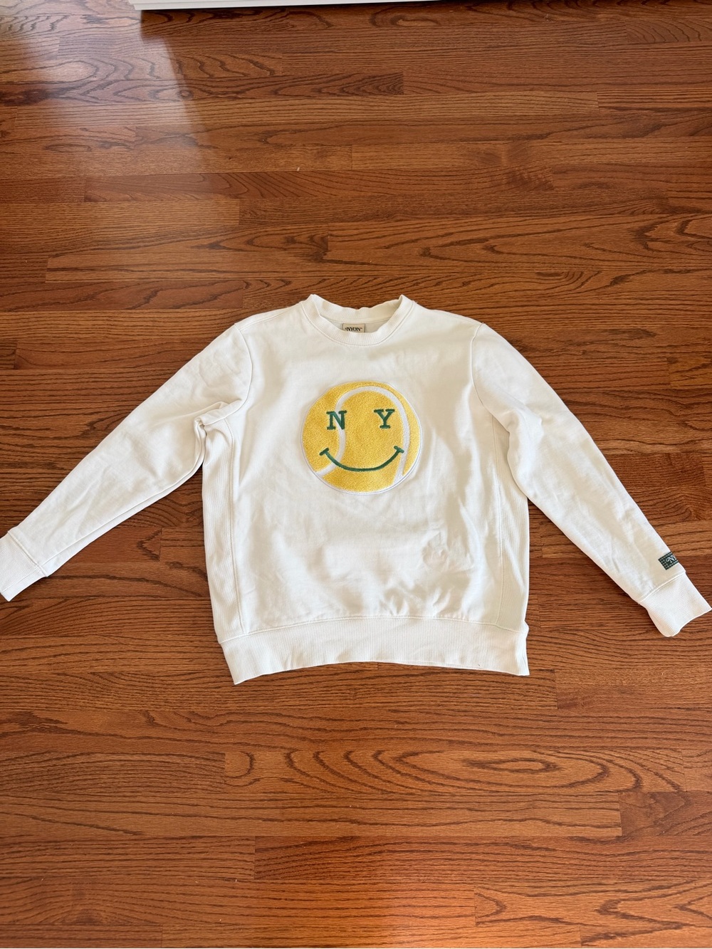 New York or Nowhere Tennis Ball Smiley Sweatshirt SM